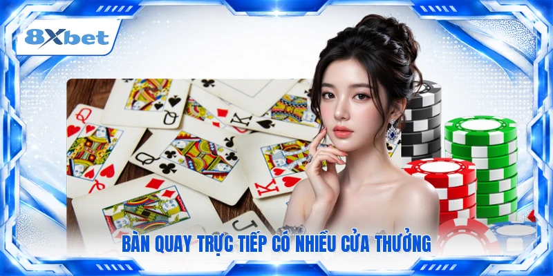Bàn quay trực tiếp có nhiều cửa thưởng