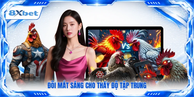 Đôi mắt sáng cho thấy độ tập trung