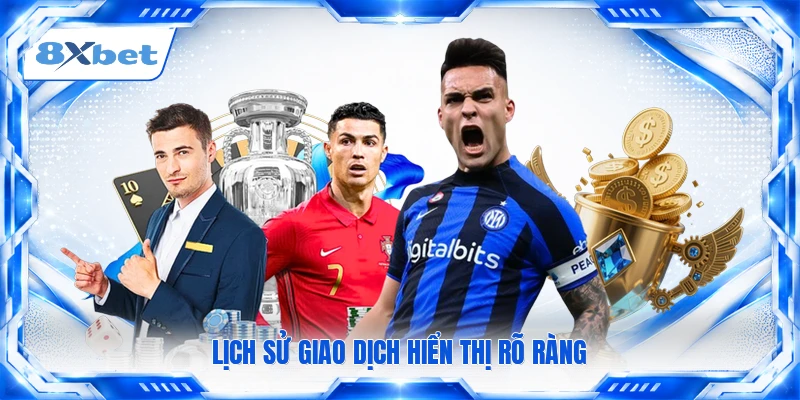 Lịch sử giao dịch hiển thị rõ ràng