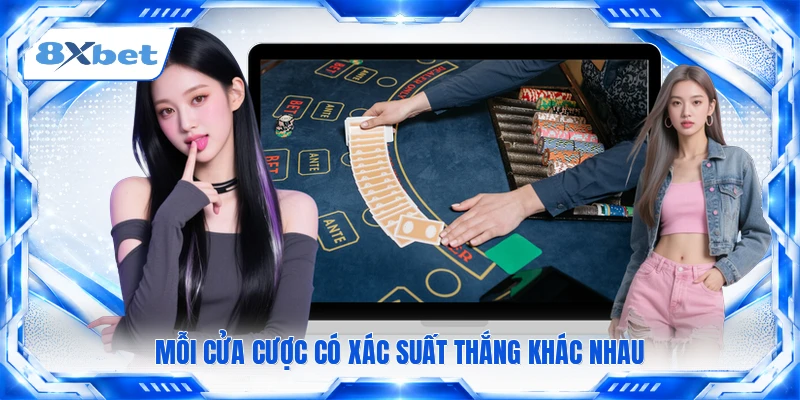 Mỗi cửa cược có xác suất thắng khác nhau