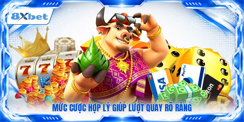 Mức cược hợp lý giúp lượt quay rõ ràng