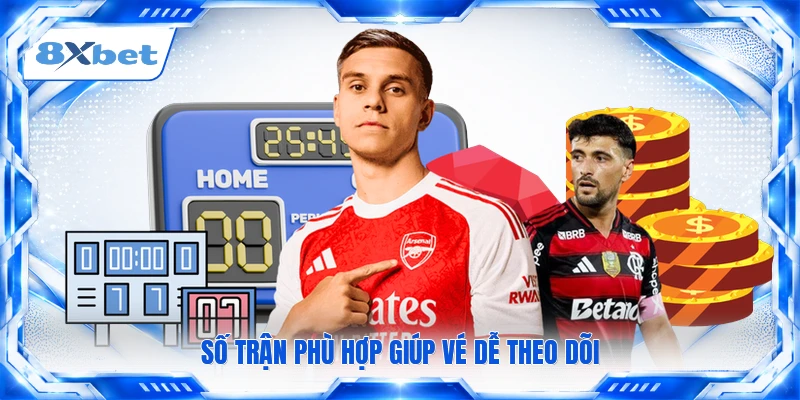 Số trận phù hợp giúp vé dễ theo dõi
